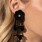 Paparazzi Accessories: Floral Future - Black Earrings