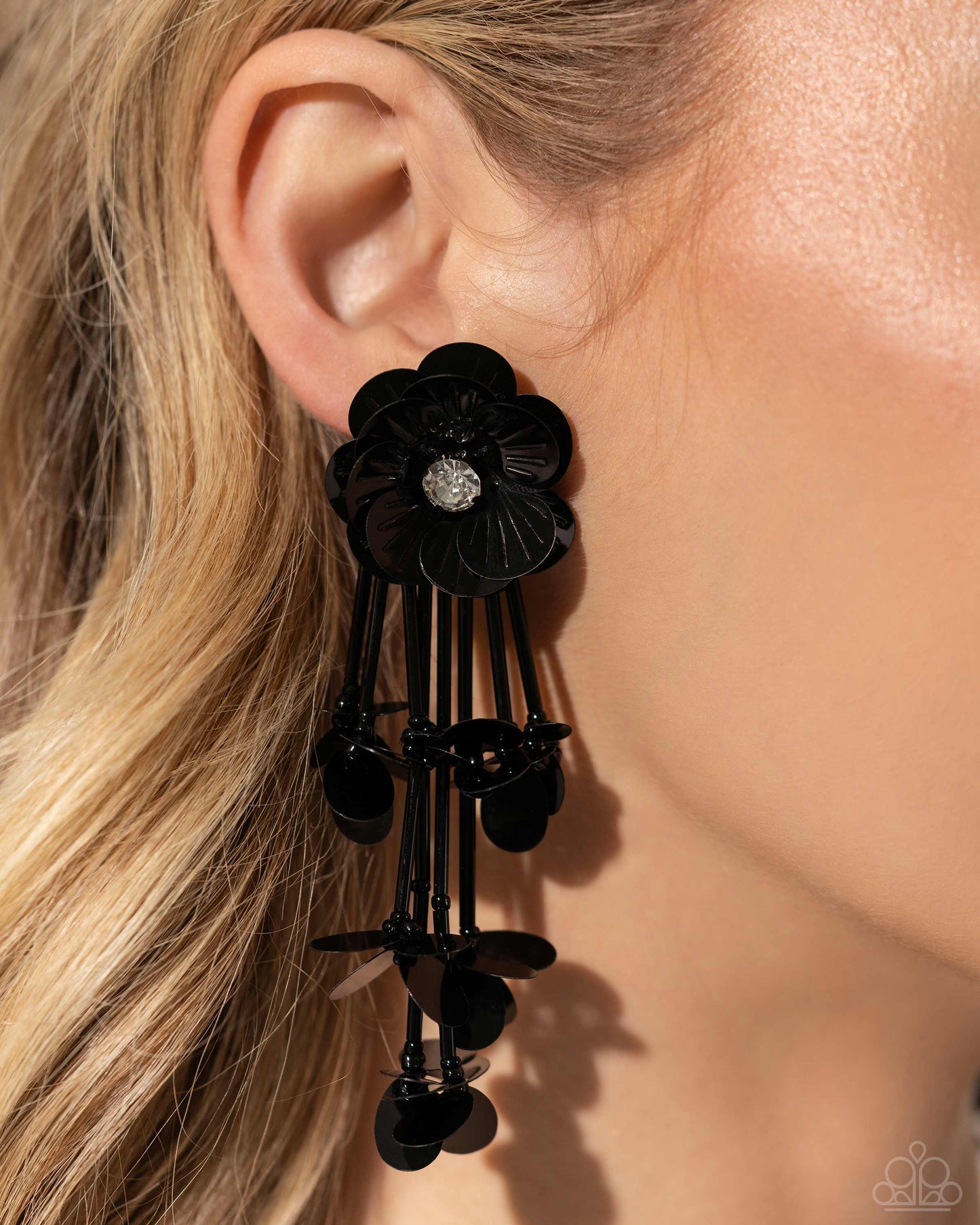 Paparazzi Accessories: Floral Future - Black Earrings