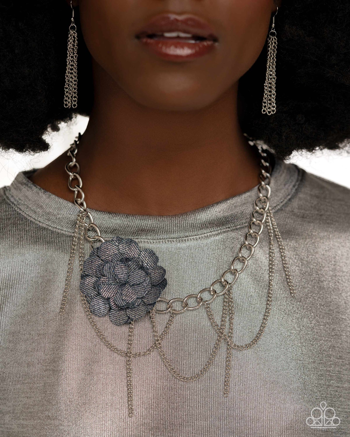 Paparazzi Accessories: Deconstructed Denim - Blue Necklace