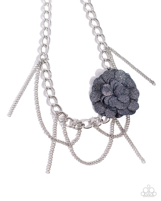 Paparazzi Accessories: Deconstructed Denim - Blue Necklace