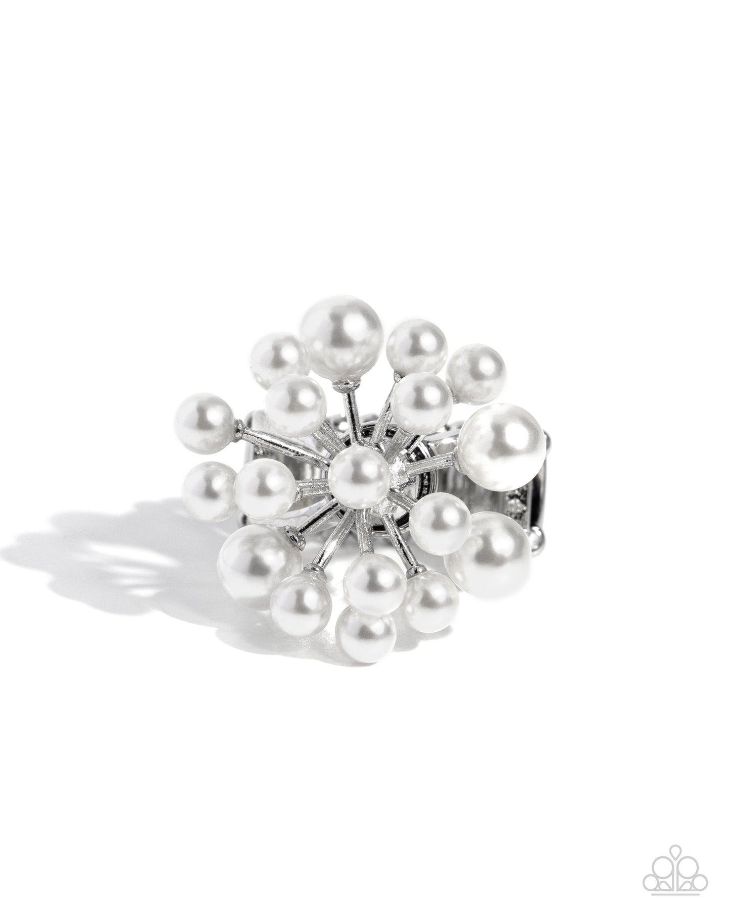 Paparazzi Accessories: Bubbly Beau - White Ring