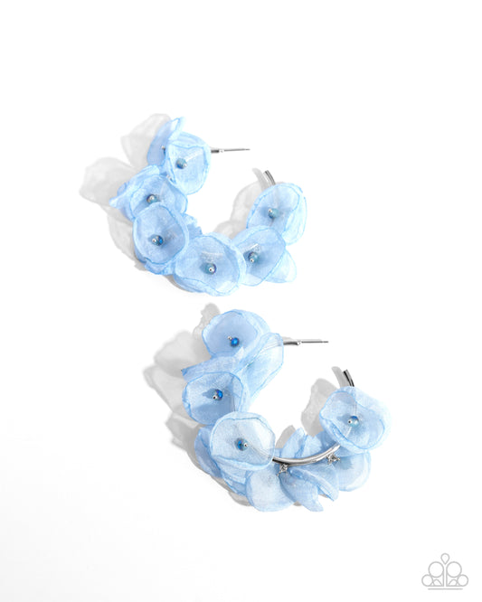 Paparazzi Accessories: Petaled Pageant - Blue Earrings