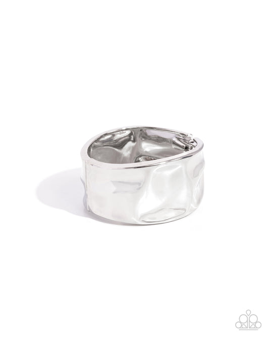Paparazzi Accessories: Hammered Hope - Silver Bracelet