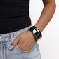 Paparazzi Accessories: Hammered Hope - Black Bracelet