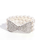 Paparazzi Accessories: Dashing Demeanor - White Bracelet