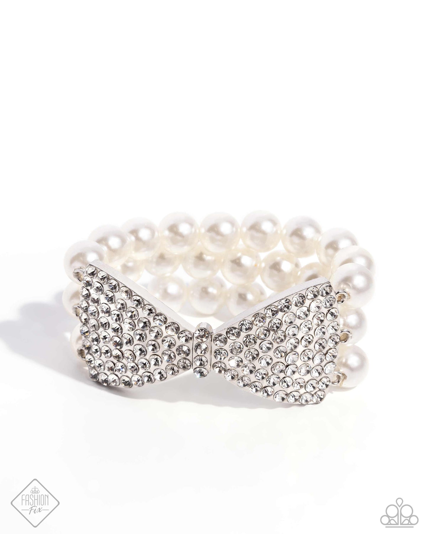 Paparazzi Accessories: Dashing Demeanor - White Bracelet