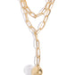 Paparazzi Accessories: Balancing Ball - Gold Necklace