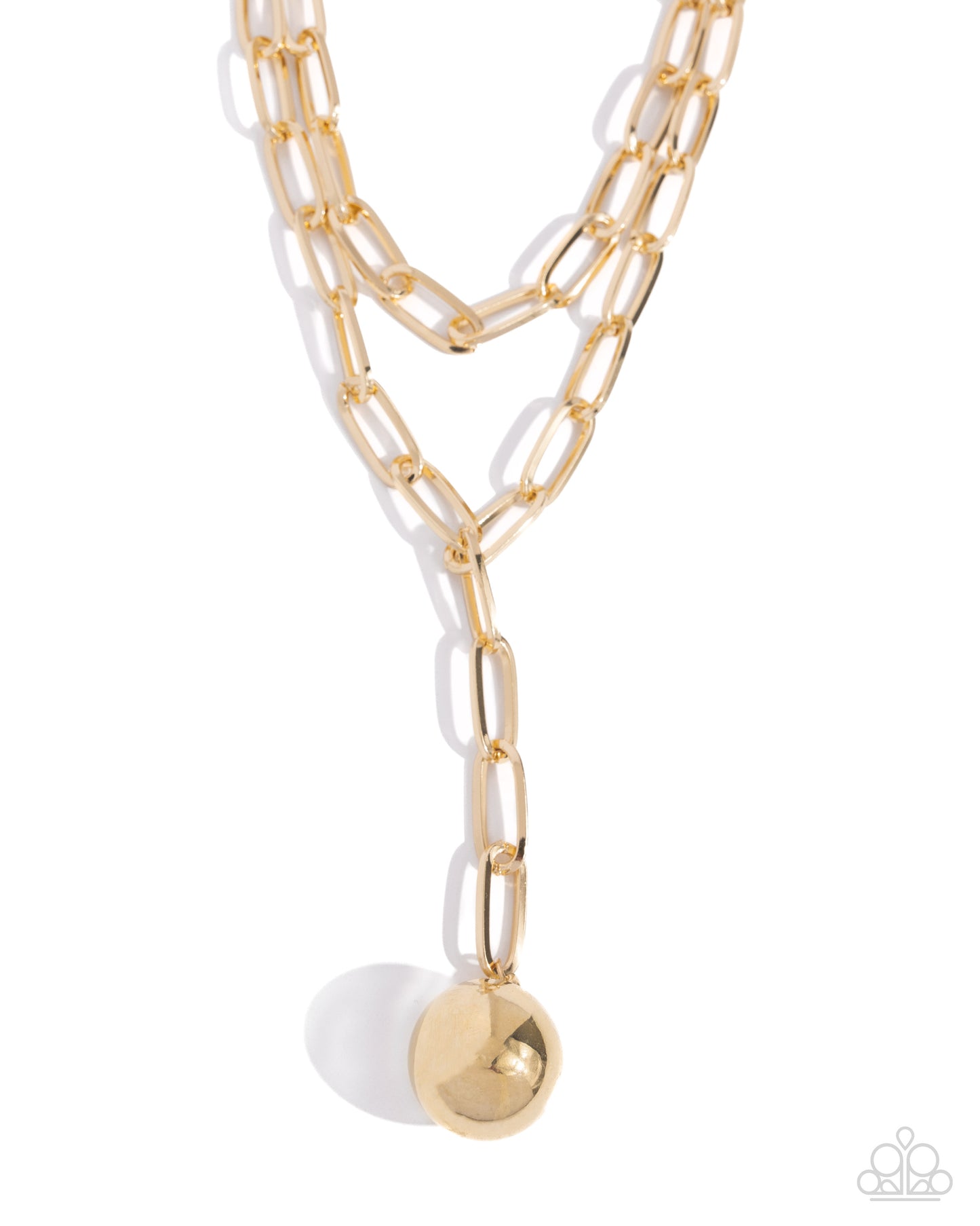 Paparazzi Accessories: Balancing Ball - Gold Necklace