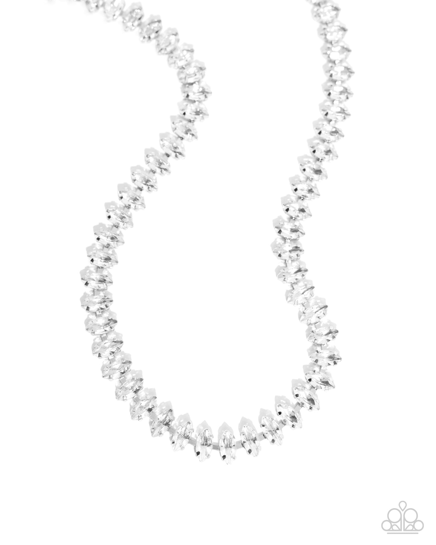 Paparazzi Accessories: Glittery Genre - White Necklace