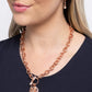 Paparazzi Accessories: Locked Lady - Copper Necklace