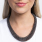 Paparazzi Accessories: Trenchant Tribute - Black Necklace