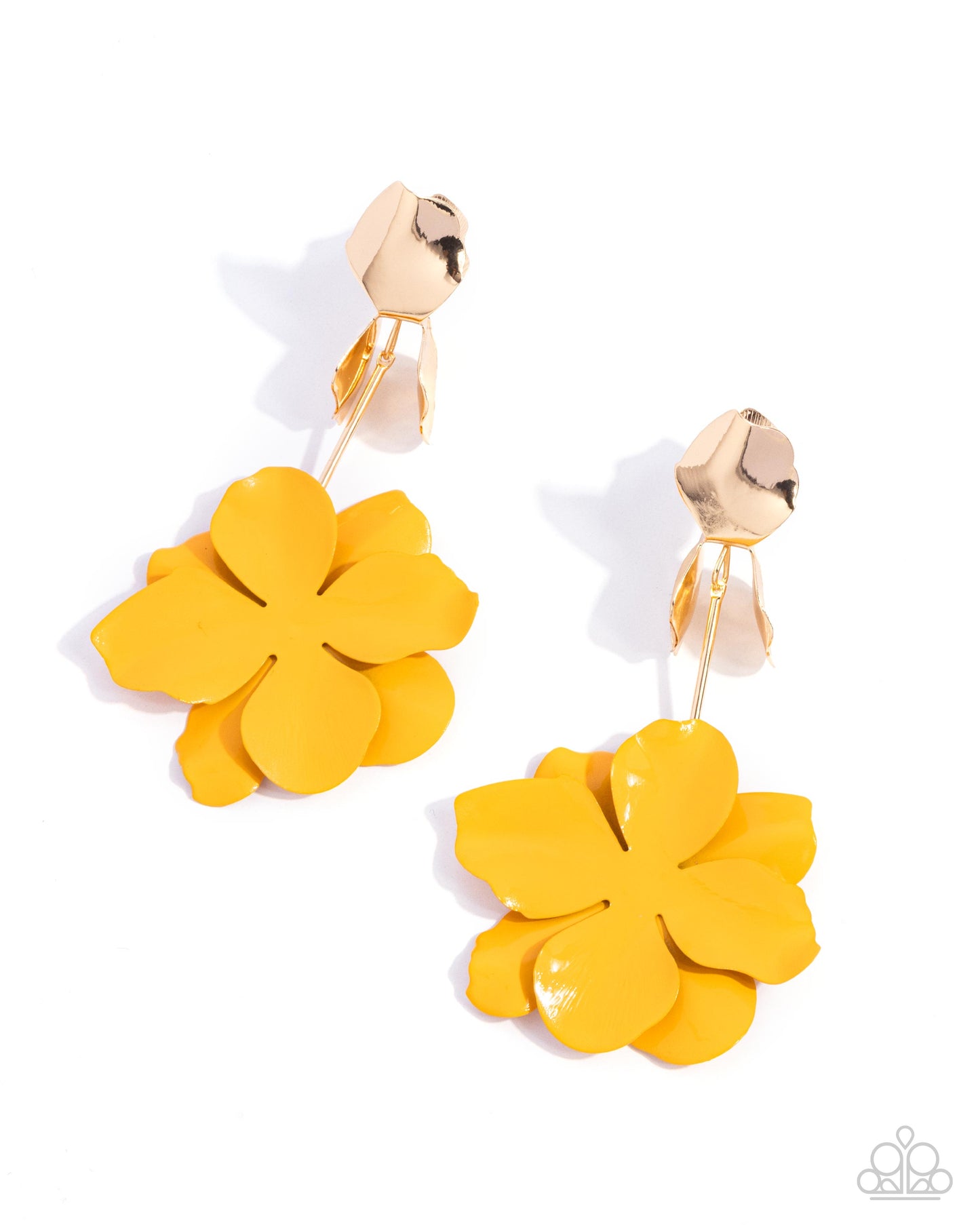 Paparazzi Accessories: Malibu Moderato - Gold Earrings