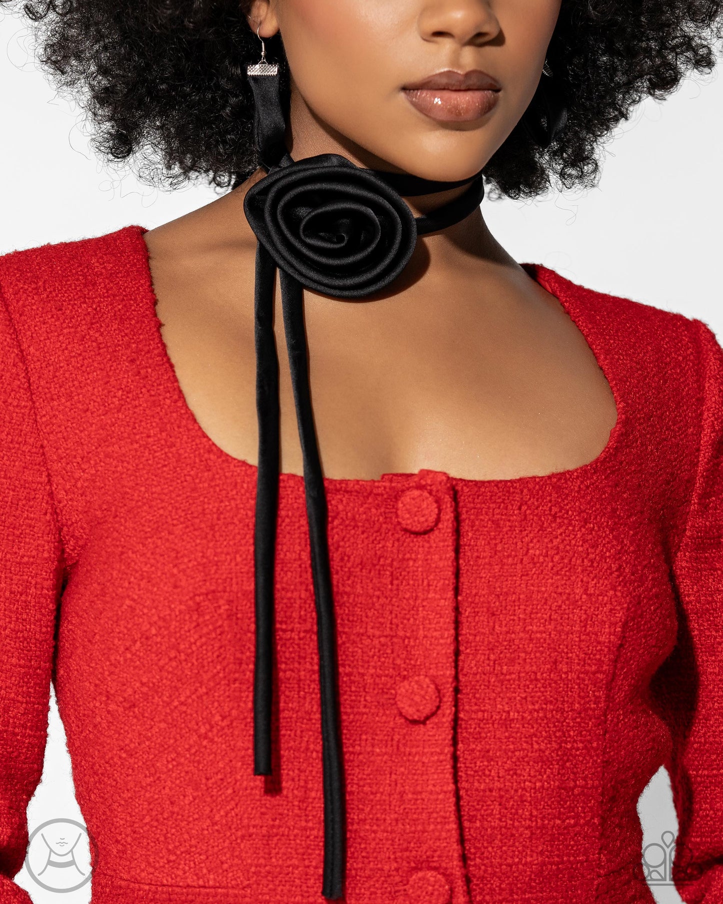 Paparazzi Accessories: Rosette Reality - Black Necklace