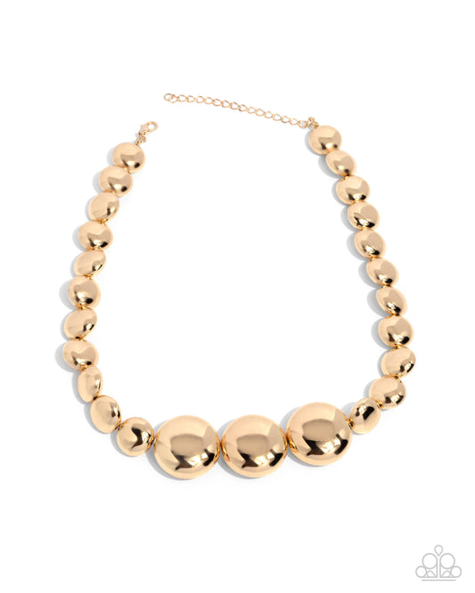 Paparazzi Accessories: Reflective Roar - Gold Necklace