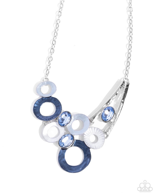 Paparazzi Accessories: Compelling Circles - Blue Necklace