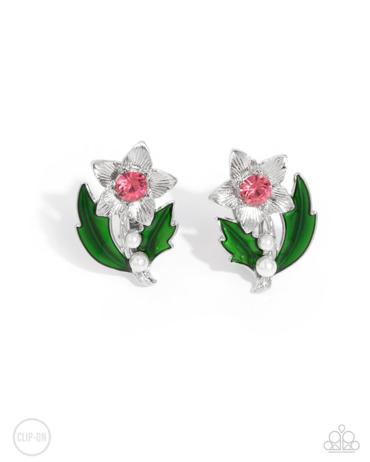 Paparazzi Accessories: Gardening Guest - Pink Earrings