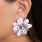 Paparazzi Accessories: Dimensional Dowry - Pink Earrings