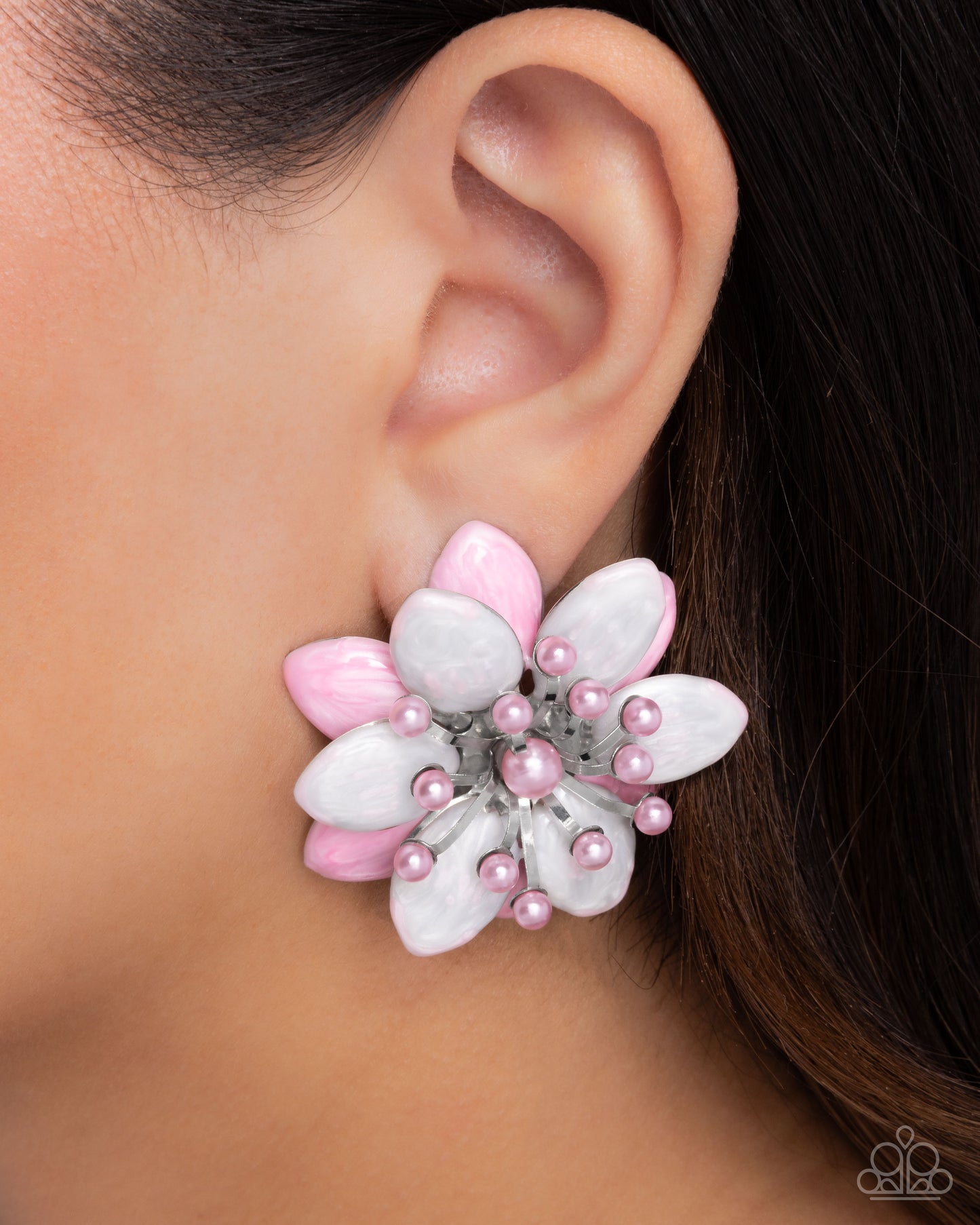 Paparazzi Accessories: Dimensional Dowry - Pink Earrings