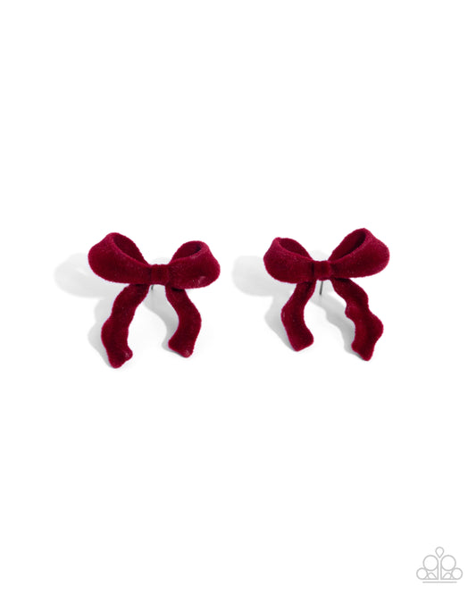 Paparazzi Accessories: Dapper Dedication - Red Earrings