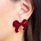 Paparazzi Accessories: Dapper Dedication - Red Earrings