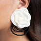 Paparazzi Accessories: Dramatic Dame - White Earrings