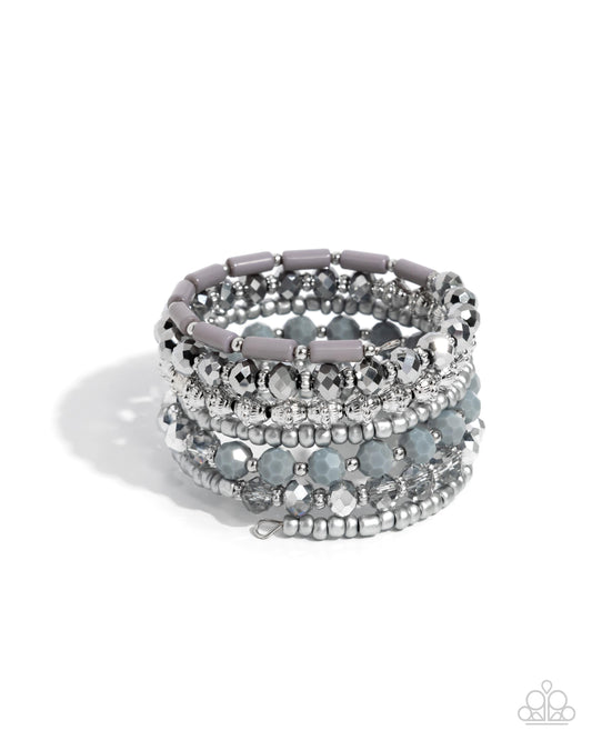 Paparazzi Accessories: Stacked Surprise - Silver Bracelet