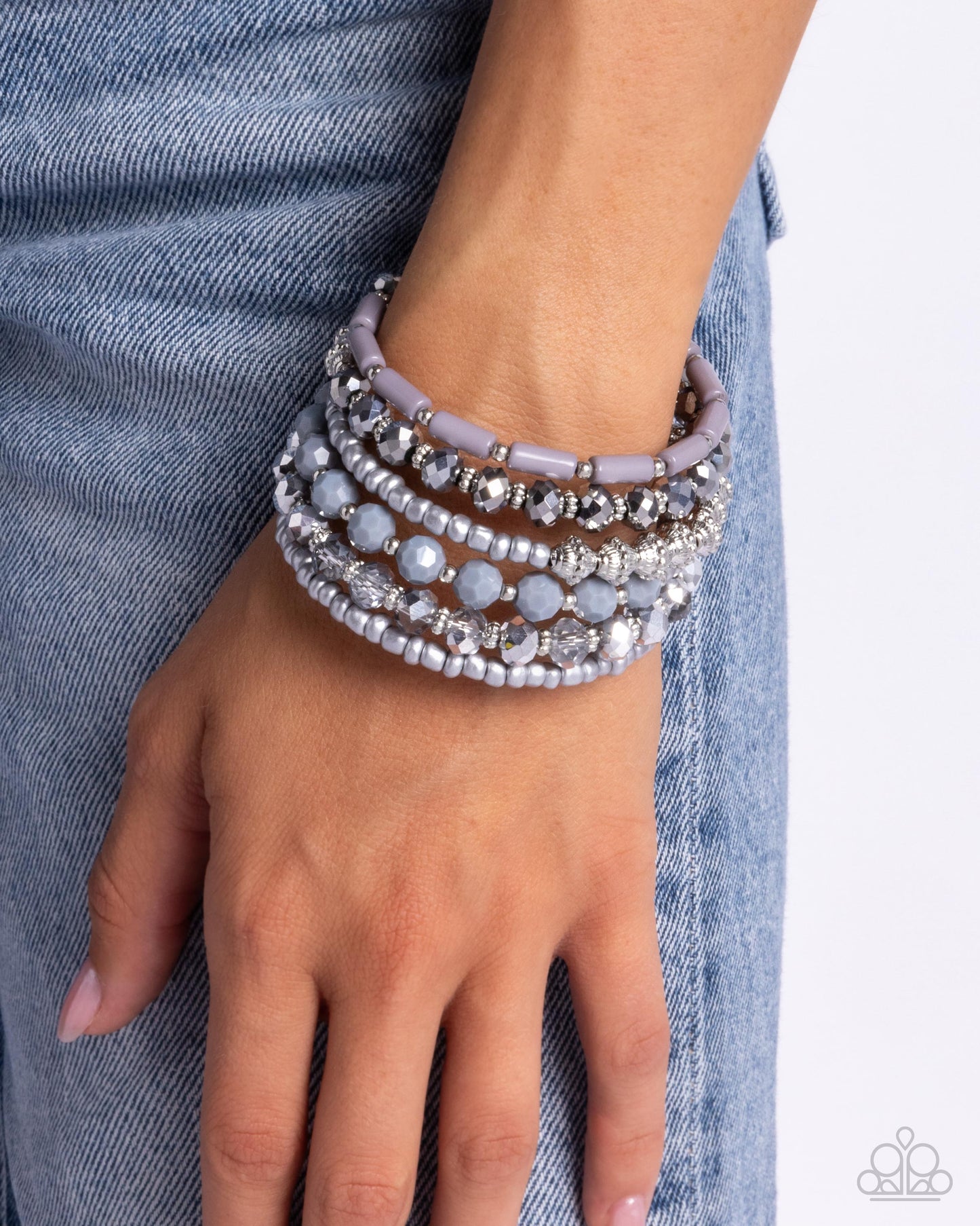 Paparazzi Accessories: Stacked Surprise - Silver Bracelet