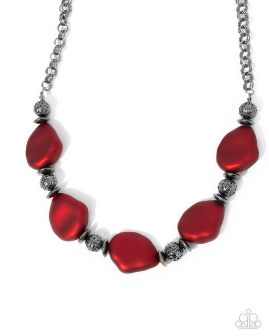 Paparazzi Accessories: Refulgent Reformation - Red Necklace