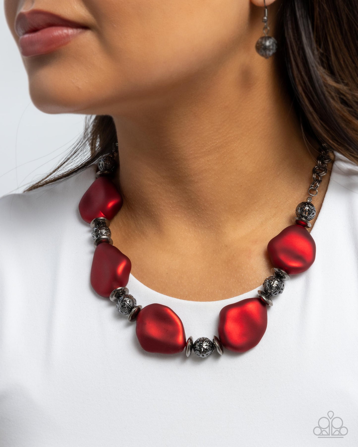 Paparazzi Accessories: Refulgent Reformation - Red Necklace