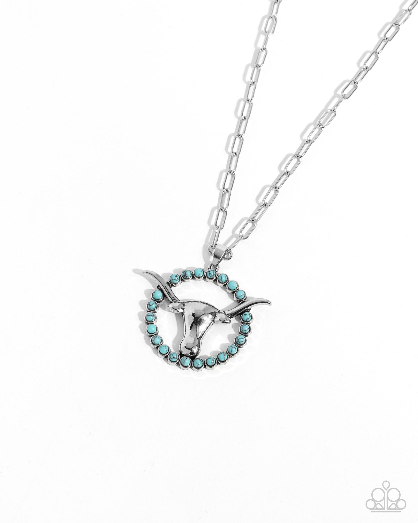 Paparazzi Accessories: Longhorn Lasso - Blue Necklace