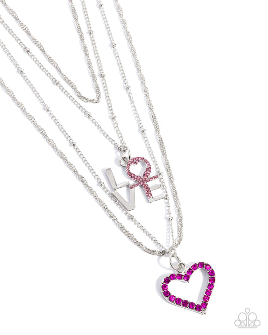 Paparazzi Accessories: Courting Caliber - Pink Necklace