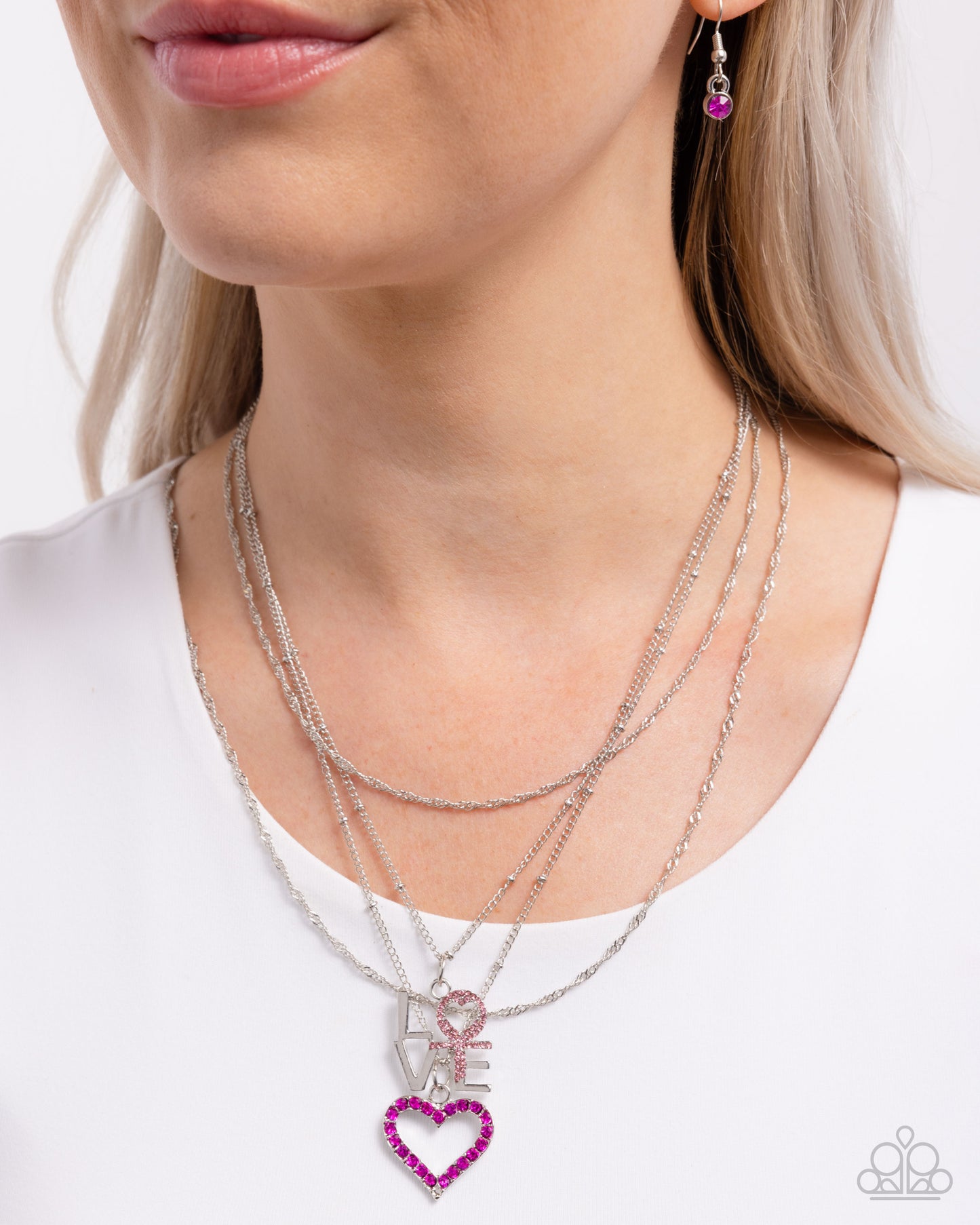 Paparazzi Accessories: Courting Caliber - Pink Necklace