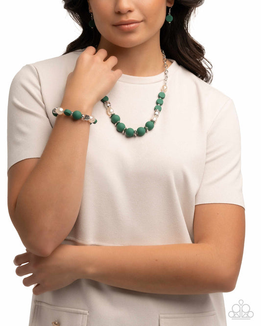 Paparazzi Accessories: Complete Look Green Set