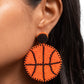 Paparazzi Accessories: Shooting Hoops - Orange Earrings