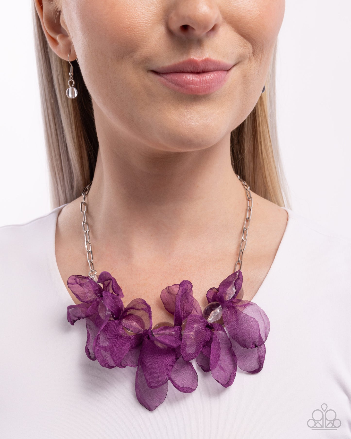Paparazzi Accessories: Fancy Fabric - Purple Necklace