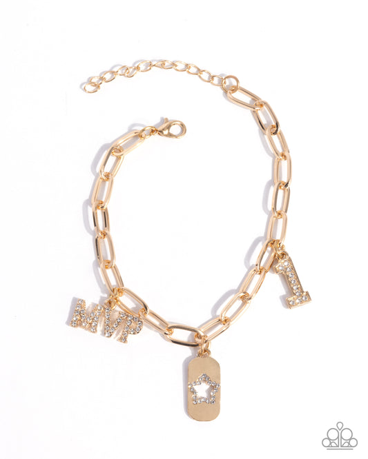 Paparazzi Accessories: MVP Moment - Gold Bracelet