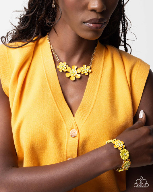 Paparazzi Accessories: Complete Look Yellow Necklace Set