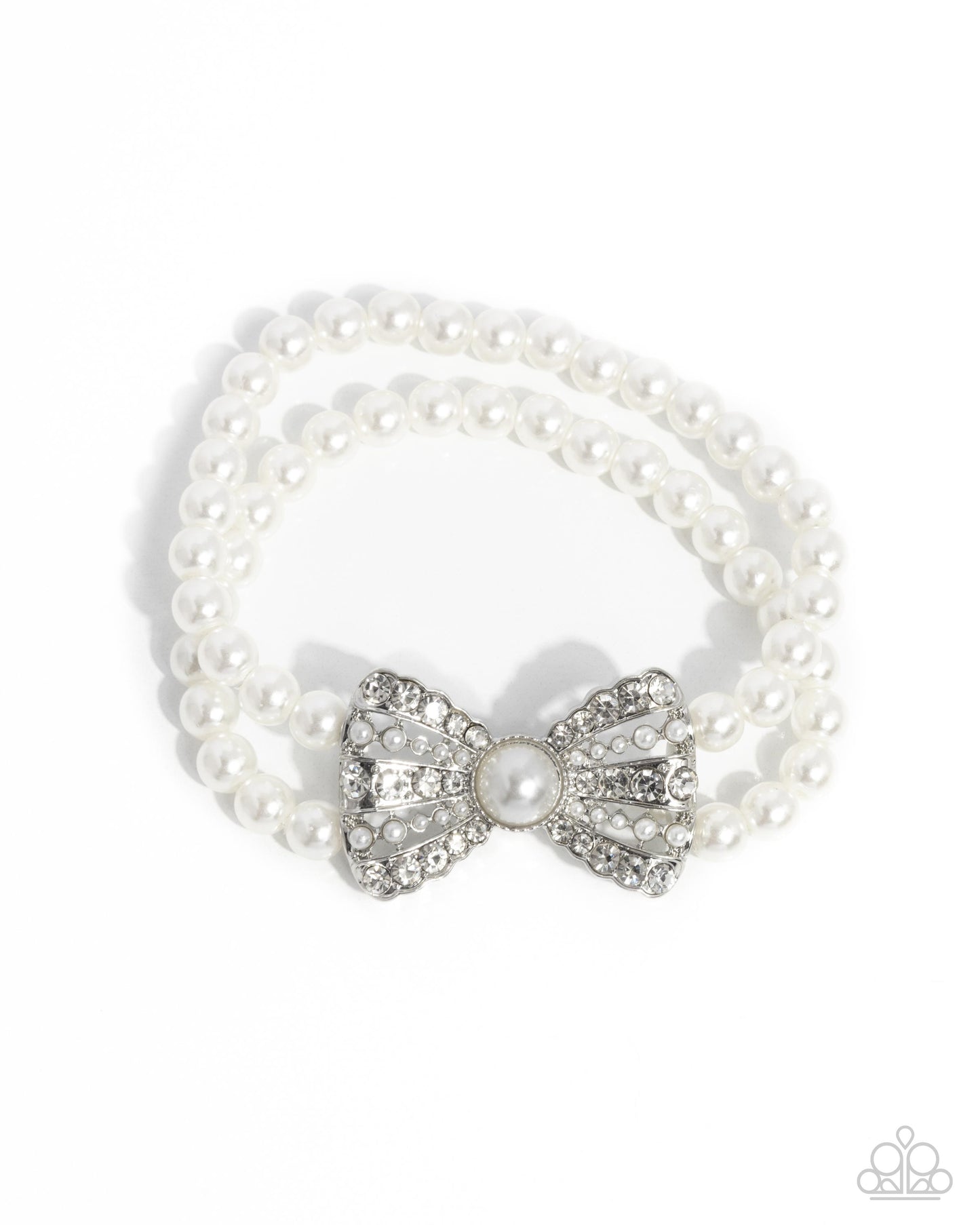 Paparazzi Accessories: Complete Look White Pearl Set