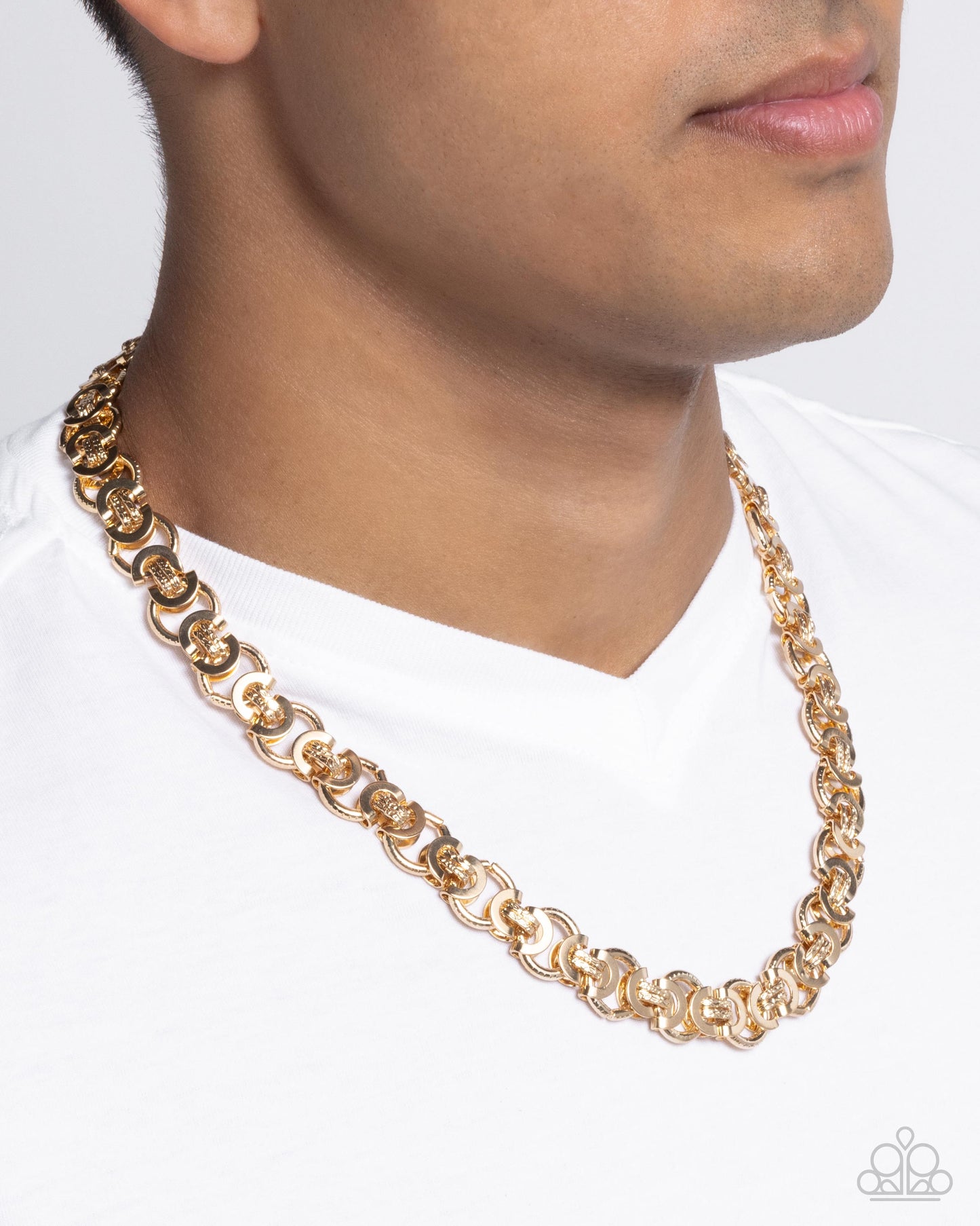 Paparazzi Accessories: Complete Look Gold Men Set