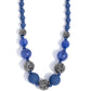 Paparazzi Accessories: Hematite Hallmark - Complete Look Blue Set