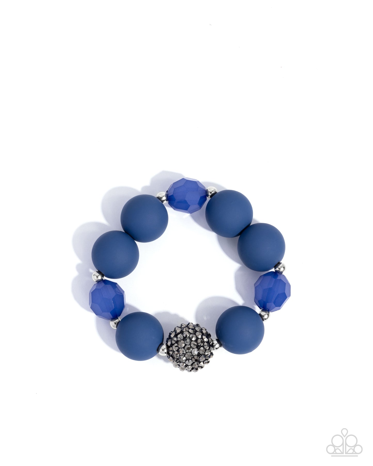 Paparazzi Accessories: Hematite Hallmark - Complete Look Blue Set