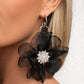 Paparazzi Accessories: Cosmopolitan Chiffon - Black Earrings