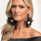 Paparazzi Accessories: Cosmopolitan Chiffon - Black Earrings