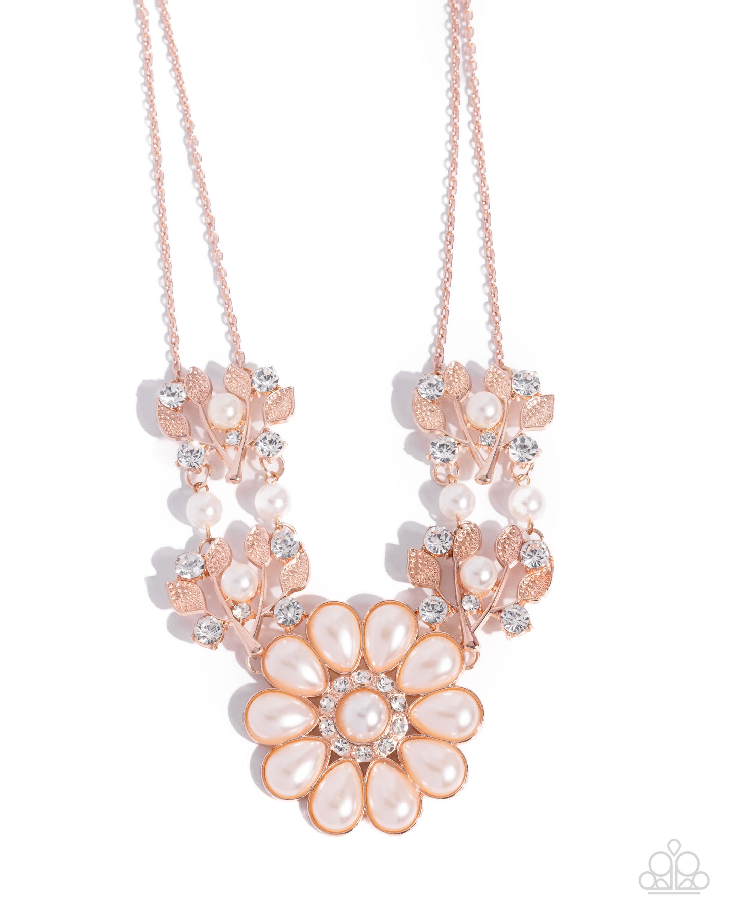 Paparazzi Accessories: Sprouting Shimmer - Rose Gold Necklace