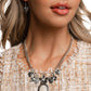 Paparazzi Accessories: Continuous Chronicle - Complete Look White Necklace