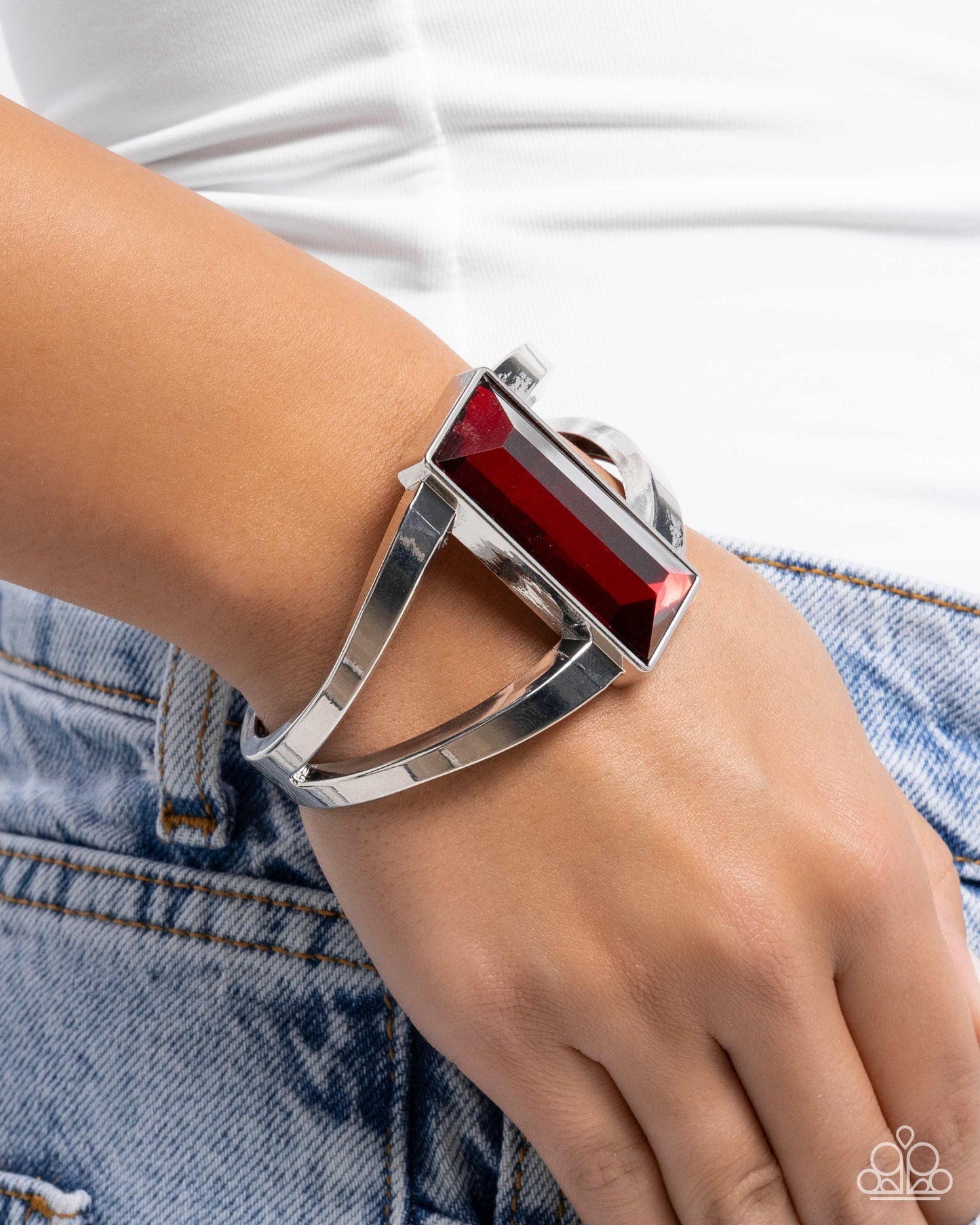 Paparazzi Accessories: Pick-Me-Up Pizzazz - Red Bracelet