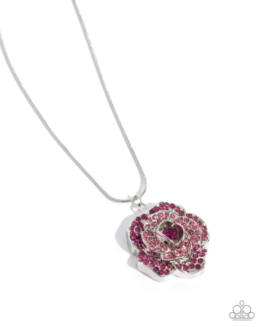 Paparazzi Accessories: Blossoming Belle - Pink Necklace April LOP 25