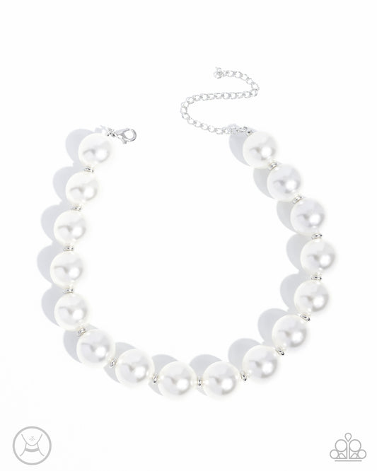 Paparazzi Accessories: Pronounced Pearls - White Necklace