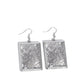 Paparazzi Accessories: Textured Trial - Silver Earrings