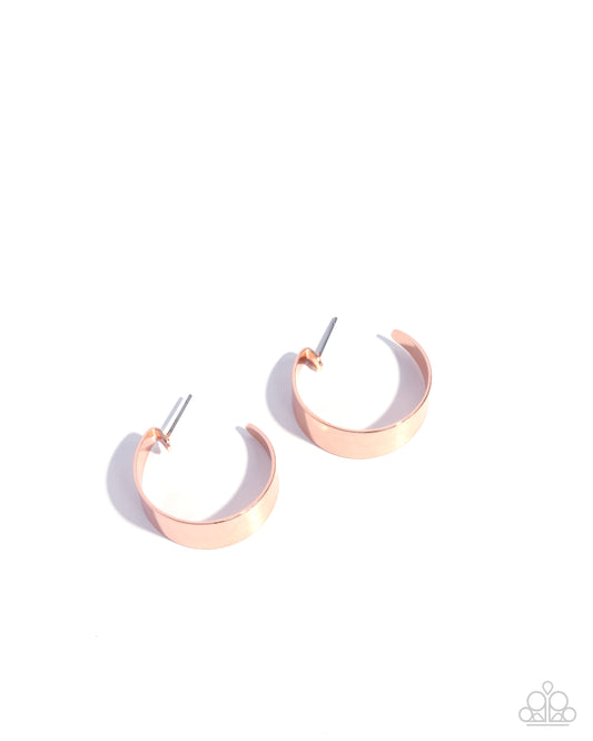 Paparazzi Accessories: Sleek Secret - Copper Earrings